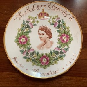 Queen Elizabeth Coronation Plate